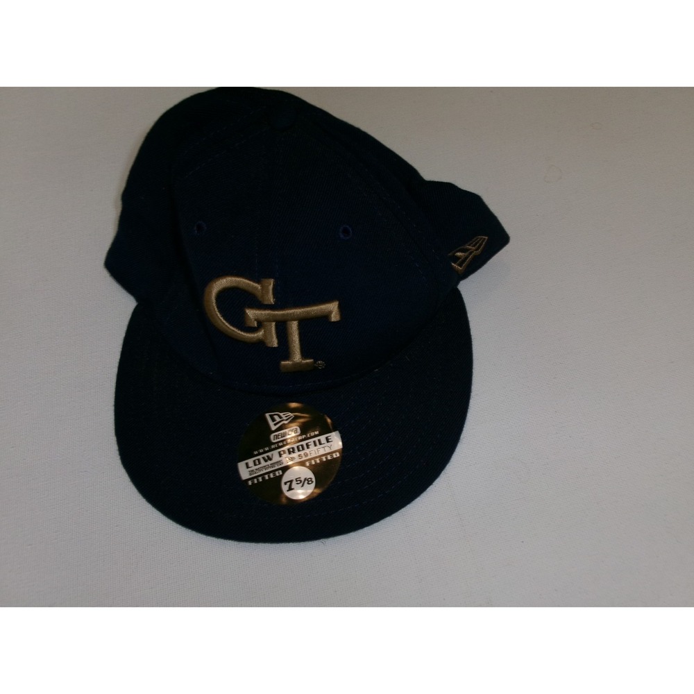 GEORGIA TECH NEW ERA FITTED SKATE BEACH GOLF Y2K 00S HAT CAP VINTAGE J1